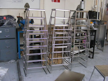 Stainless steel lab stalls