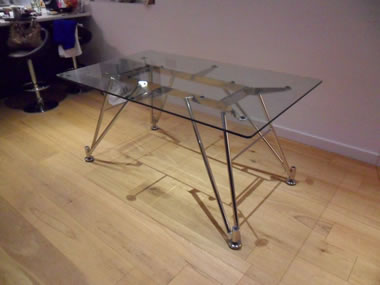 Bespoke glass table